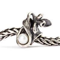 Charm Trollbeads Donna Fiori di nascita in Argento Perla TAGBE-00027 - TAGBE-00027